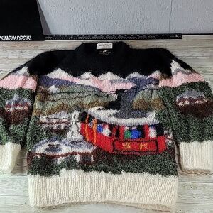 Vintage Nordstrom Selina Knitwear Handknit Mohair Sweater Medium Cottagecore Med